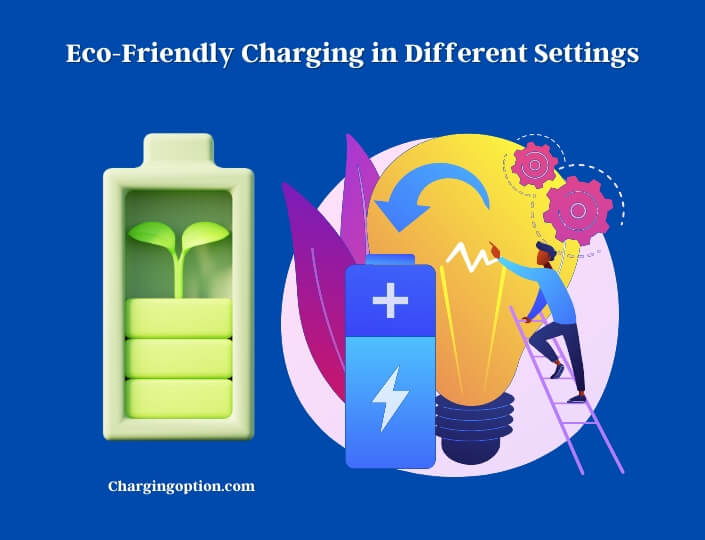 eco-friendly charging in different settings