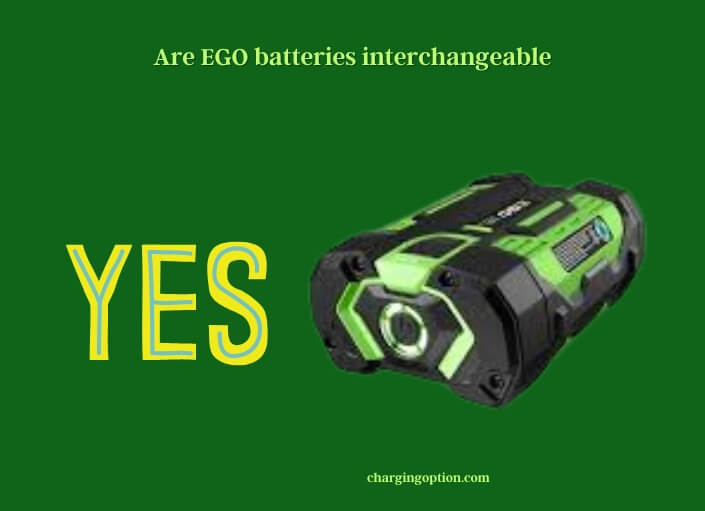 are ego batteries interchangeable