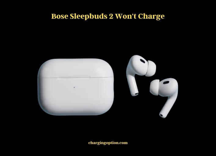 bose sleepbuds 2 won't charge