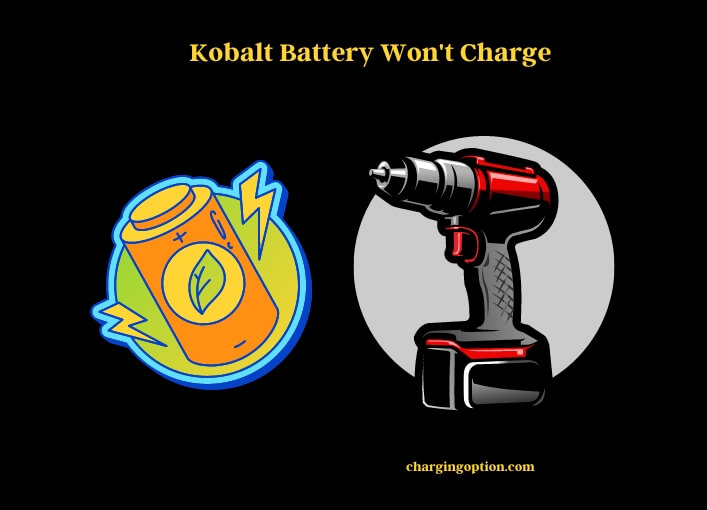 kobalt battery won't charge