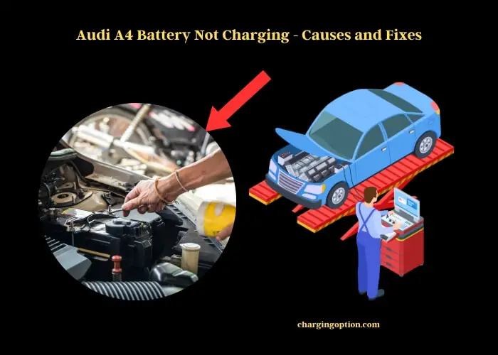 audi a4 battery not charging - causes and fixes