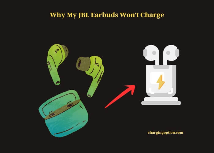 why my jbl earbuds won't charge