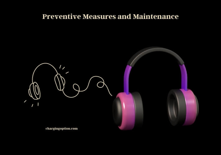 preventive measures and maintenance