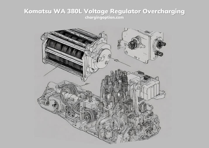 komatsu wa 380l voltage regulator overcharging