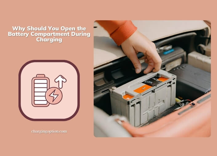 why should you open the battery compartment during charging