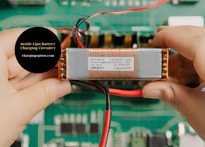 inside lipo battery charging circuitry